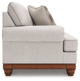 Clearbrooke Sandstone Loveseat and Ottoman by Ashley at Eve Furniture