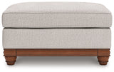 Clearbrooke Sandstone Loveseat and Ottoman by Ashley at Eve Furniture