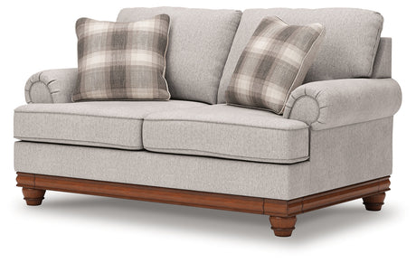 Clearbrooke Sandstone Loveseat by Ashley at Eve Furniture