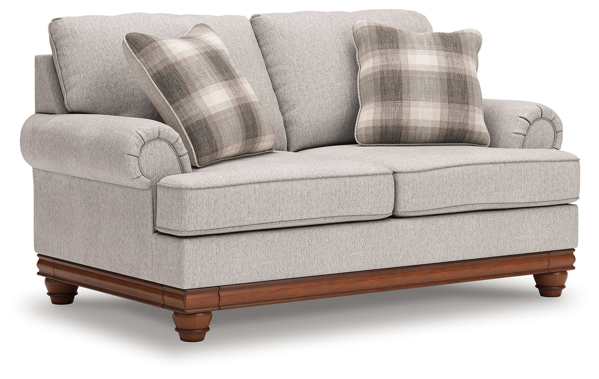Clearbrooke Sandstone Loveseat by Ashley at Eve Furniture