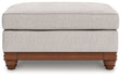 Clearbrooke Sandstone Ottoman by Ashley at Eve Furniture