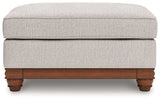 Clearbrooke Sandstone Ottoman by Ashley at Eve Furniture
