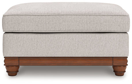 Clearbrooke Sandstone Ottoman by Ashley at Eve Furniture