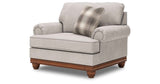 Clearbrooke Sandstone Oversized Chair and Ottoman by Ashley at Eve Furniture