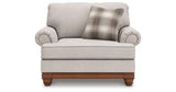 Clearbrooke Sandstone Oversized Chair and Ottoman by Ashley at Eve Furniture