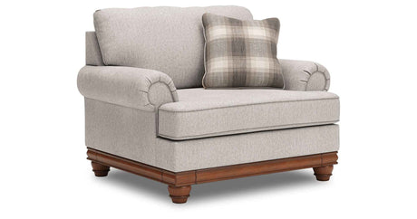 Clearbrooke Sandstone Oversized Chair and Ottoman by Ashley at Eve Furniture