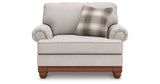 Clearbrooke Sandstone Sofa, Oversized Chair and Accent Ottoman by Ashley at Eve Furniture