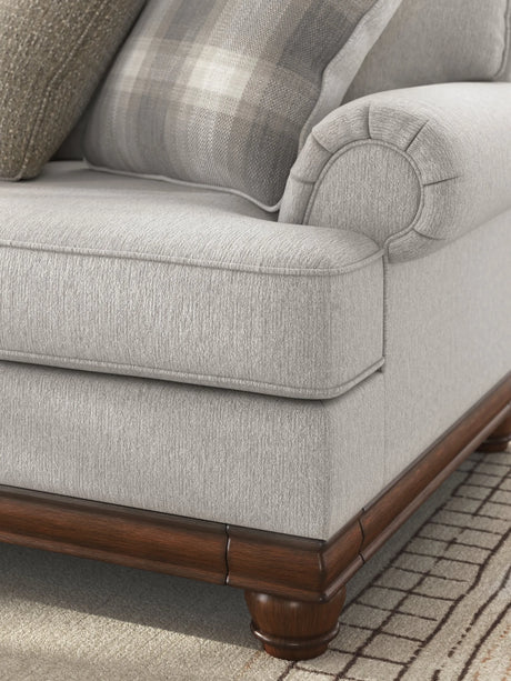 Clearbrooke Sandstone Sofa, Oversized Chair and Accent Ottoman by Ashley at Eve Furniture