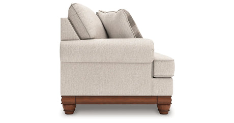Clearbrooke Sandstone Sofa, Oversized Chair and Accent Ottoman by Ashley at Eve Furniture
