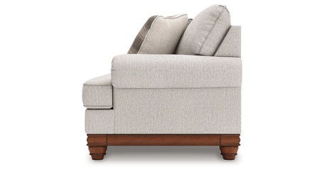 Clearbrooke Sandstone Sofa, Oversized Chair and Accent Ottoman by Ashley at Eve Furniture