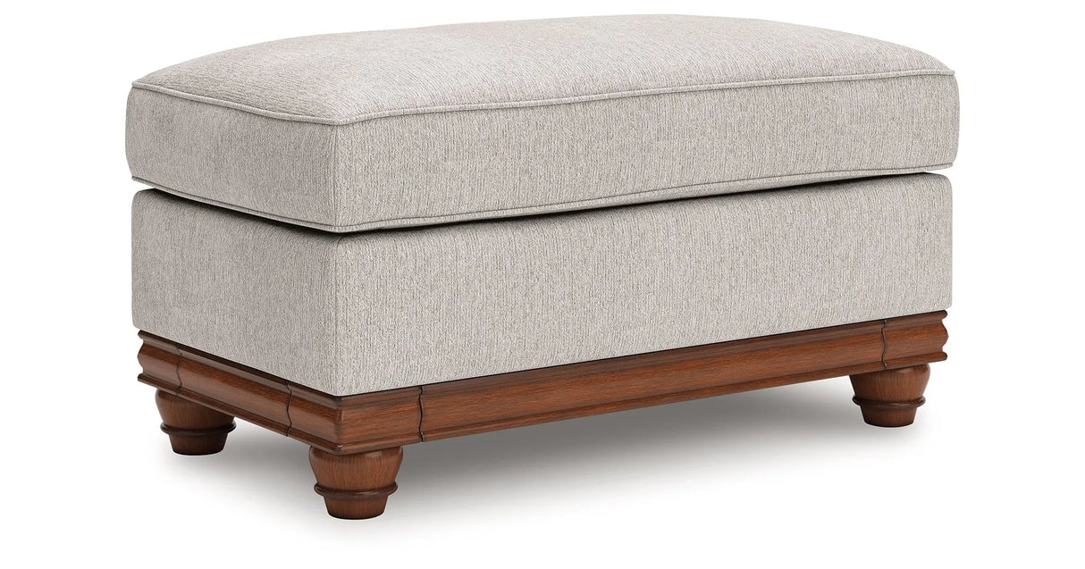 Clearbrooke Sandstone Sofa, Oversized Chair and Accent Ottoman by Ashley at Eve Furniture
