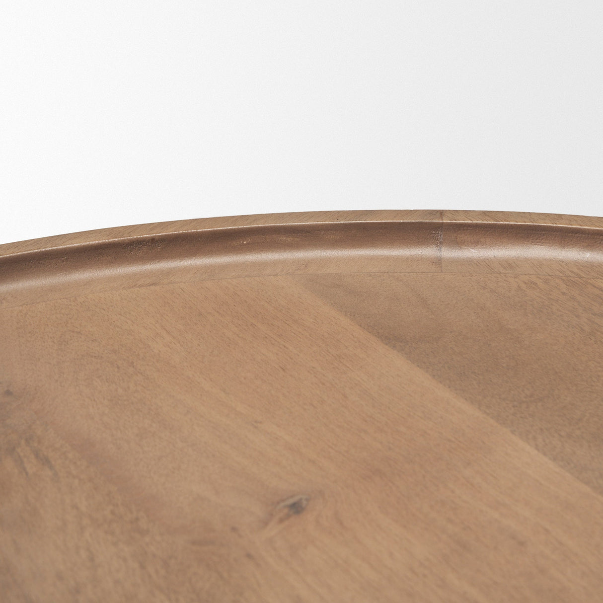 Cleaver (Set of 2) & Round Brown Solid Wood Nesting Coffee Tables by Mercana at Eve Furniture