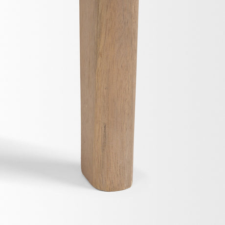 Cleaver (Set of 2) & Round Brown Solid Wood Nesting Coffee Tables by Mercana at Eve Furniture