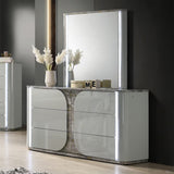 Cleburne Dresser with LED In Light Gray by Furniture of America at Eve Furniture