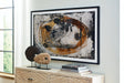 Clefting Black/Caramel/Tan Wall Art by Ashley at Eve Furniture