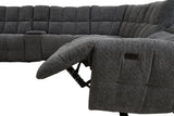 Clemens Dark Gray Power Sectional by Furniture of America at Eve Furniture