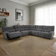 Clemens Dark Gray Power Sectional by Furniture of America at Eve Furniture