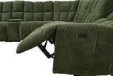 Clemens Jade Green Power Sectional by Furniture of America at Eve Furniture