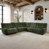 Clemens Jade Green Power Sectional by Furniture of America at Eve Furniture