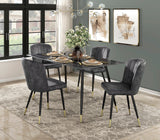 Clemente Gray Dining Side Chair, Set of 2 by Homelegance at Eve Furniture