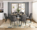 Clemente Gray Dining Table by Homelegance at Eve Furniture