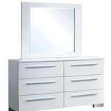 Clementine Glossy White Dresser by Furniture of America at Eve Furniture