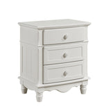 Clementine White Nightstand by Homelegance at Eve Furniture