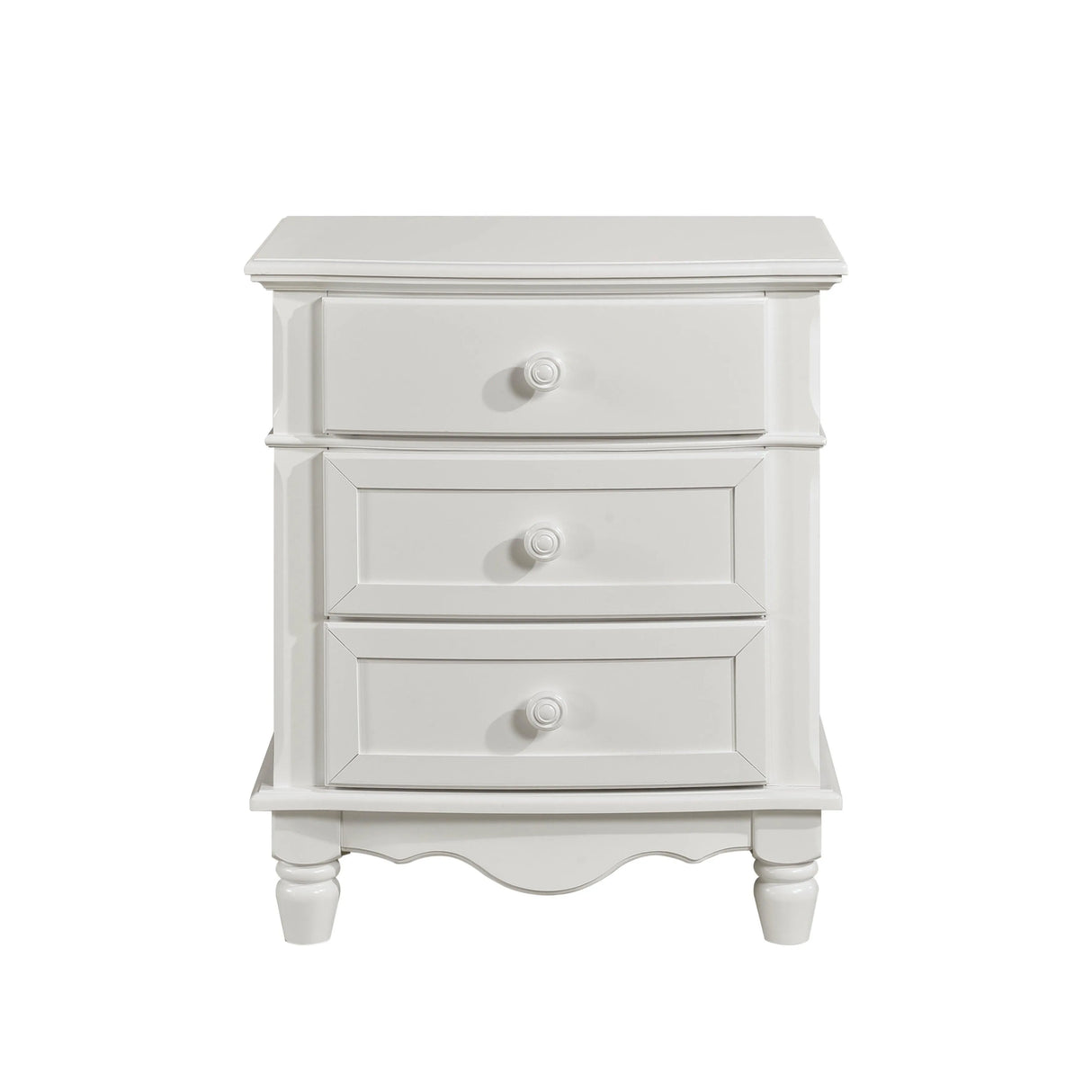 Clementine White Nightstand by Homelegance at Eve Furniture