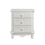 Clementine White Nightstand by Homelegance at Eve Furniture