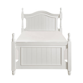 Clementine White Traditional Wood Twin Bed by Homelegance at Eve Furniture