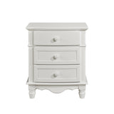 Clementine White Twin Bed, Nightstand, Dresser, Mirror and Chest by Homelegance at Eve Furniture