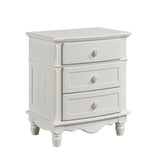 Clementine White Twin Bed, Nightstand, Dresser, Mirror and Chest by Homelegance at Eve Furniture