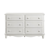 Clementine White Twin Bed, Nightstand, Dresser, Mirror and Chest by Homelegance at Eve Furniture