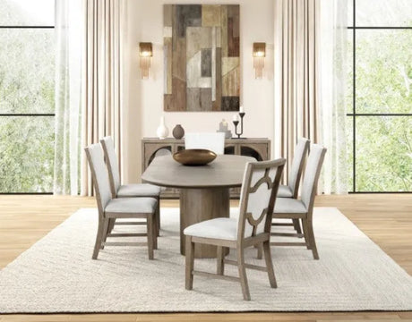Clements Oak 9-Piece Dining Room Set by Furniture of America at Eve Furniture