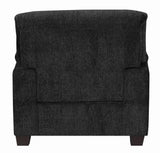 Clemintine Graphite Upholstered Chair with Nailhead Trim