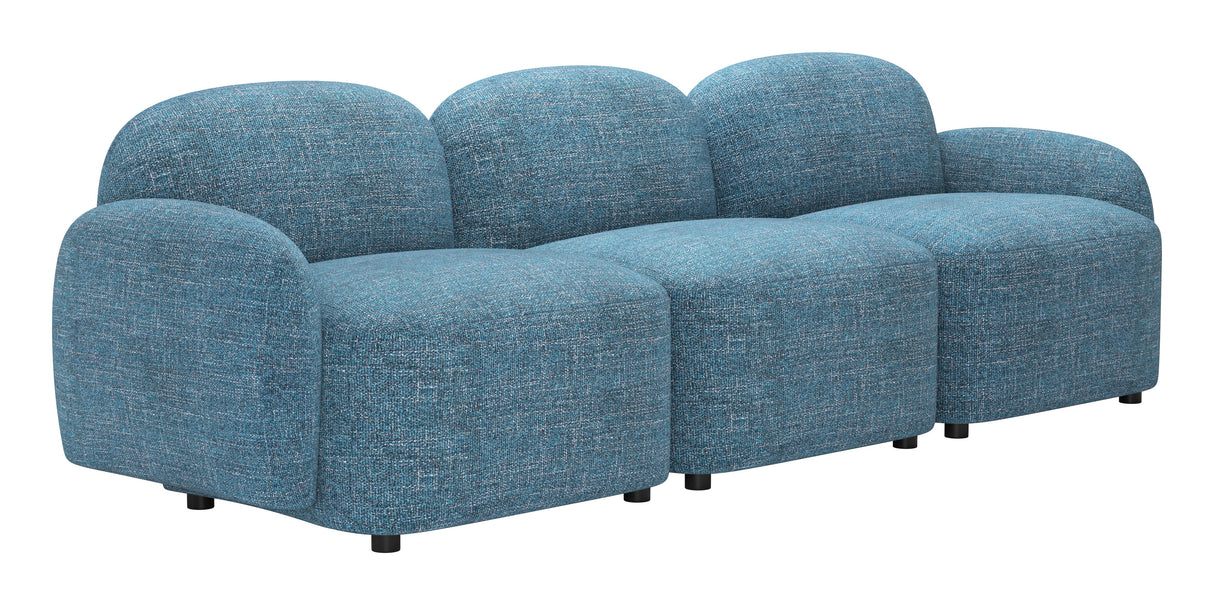 Cleo Blue Modular Sofa by Zuomod at Eve Furniture