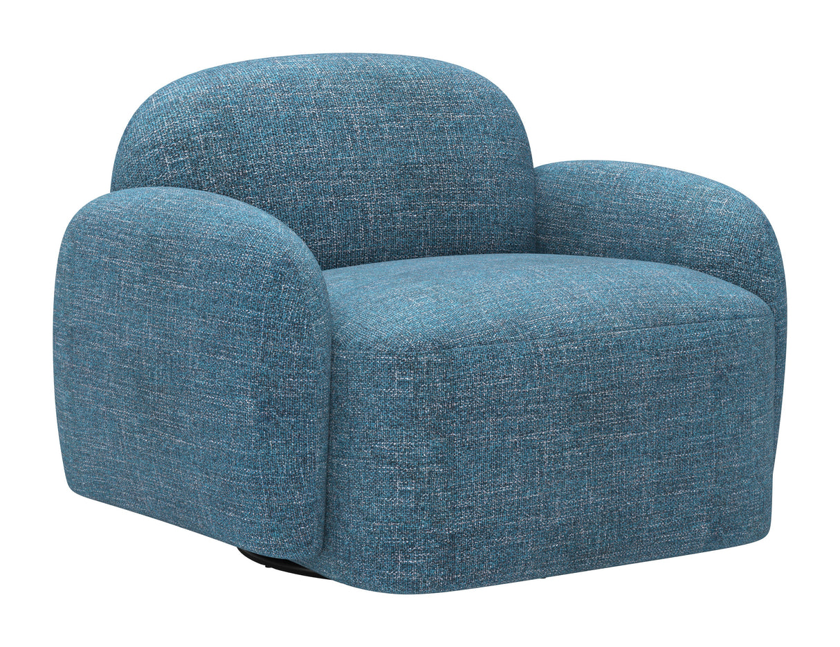 Cleo Blue Swivel Chair by Zuomod at Eve Furniture
