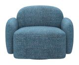 Cleo Blue Swivel Chair by Zuomod at Eve Furniture