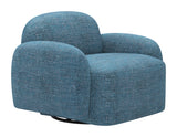 Cleo Blue Swivel Chair by Zuomod at Eve Furniture