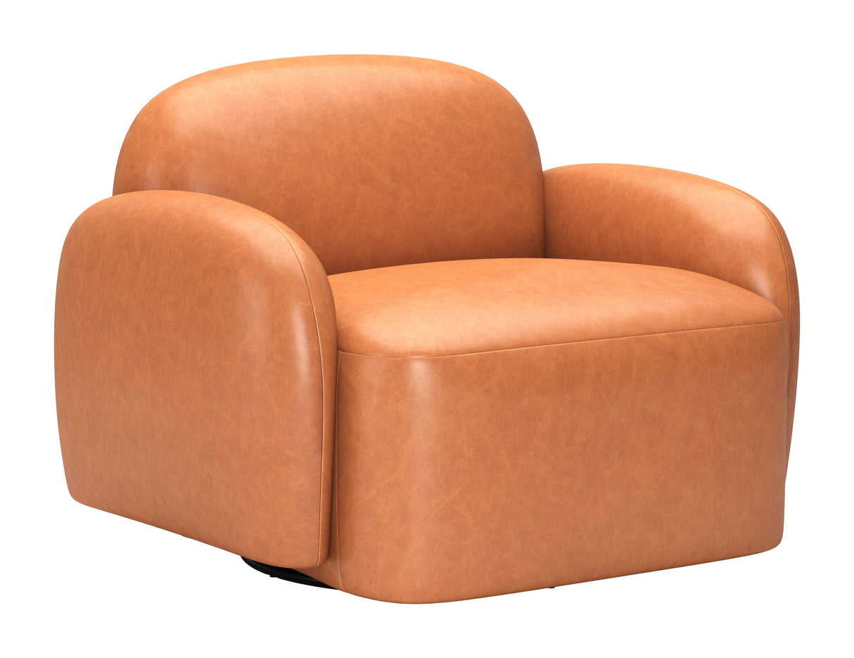 Cleo Brown Swivel Chair by Zuomod at Eve Furniture