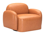 Cleo Brown Swivel Chair by Zuomod at Eve Furniture