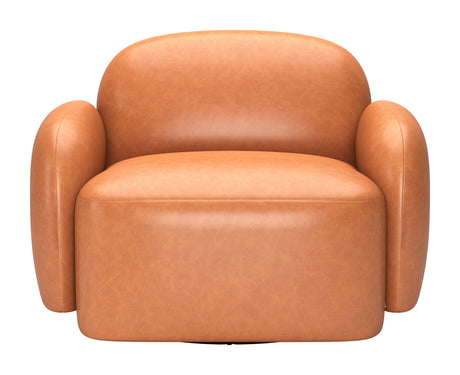 Cleo Brown Swivel Chair by Zuomod at Eve Furniture