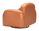 Cleo Brown Swivel Chair by Zuomod at Eve Furniture