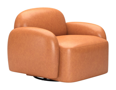 Cleo Brown Swivel Chair by Zuomod at Eve Furniture