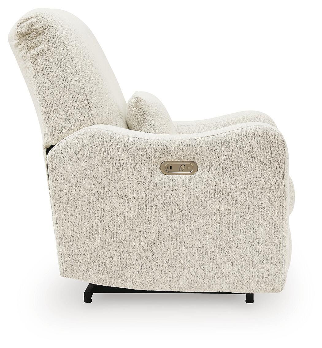 Cleo Pier Chai Power AutoGlide Recliner by Ashley at Eve Furniture