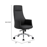 Cleopatra Office Chair Black by Zuomod at Eve Furniture