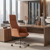 Cleopatra Office Chair Brown by Zuomod at Eve Furniture