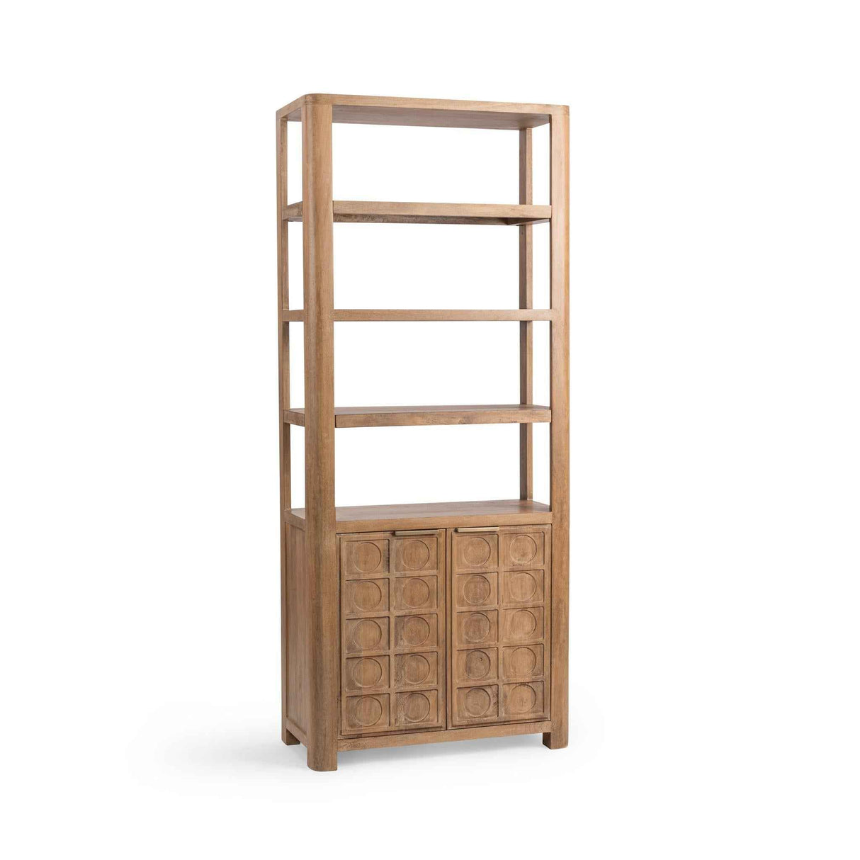 Cleveland Sandy Taupe Bookcase by Classic Home at Eve Furniture