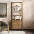 Cleveland Sandy Taupe Bookcase by Classic Home at Eve Furniture