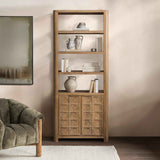 Cleveland Sandy Taupe Bookcase by Classic Home at Eve Furniture